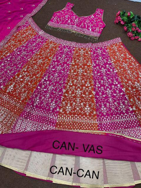 BRIDAL WEAR HEAVY FUAX GEORGETTE KF 1611 Surat lehenga choli manufacturers